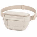 Sac banane 28 x 16 x 8 cm en textile beige pour rangement quotidien style urbain